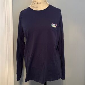 Vineyard Vines Navy Long Sleeve Tee